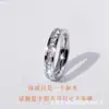 Anillo de Gipsófila Anillos de Pareja Completamente de Diamante Anillo Completamente de Diamante para Mujer Tendencia Estilo Minimalista Acero de Titanio Nicho Anillo de Alta Gama