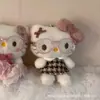 Estilo Escuela Japonesa Kitty Sanrio Kuromi Cinnamoroll Muñeco de Peluche Llavero Decoración
