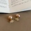 Pendientes de Perla y Circonita con Letra Z Diseñados para Mujer Estilo Francés Personalidad Suave Moda Tendencia Versátiles para el Trabajo Pendientes Pendientes
