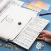 Carpeta tamaño A4, organizador de exámenes específico para estudiantes, clip para libros para estudiantes de secundaria y preparatoria, libro de documentos clasificados, carpeta de fuelle