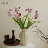 Flor Artificial Iris PU Estilo Pintura al Óleo Francesa Material de Flor para Boda Decoración de Boda Muebles para el Hogar Flor Falsa Flor de Iris