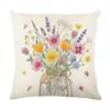 Fronha Mais Vendida da Amazon Sem Enchimento, Capa de Almofada para Quarto, Estampa Digital Floral com Letras, Almofada de Sofá Atacado