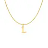 Collar con Colgante de Letra Inglesa A-Z de Venta Caliente Transfronteriza para Mujer Moda Acero Inoxidable Versátil Cadena para Clavícula Joyería