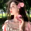 Pinza para el Cabello con Flores Marinas Estilo Nuevo 2026 para Mujer, Pinza Lateral de Alta Gama, Pinza para el Pelo Exquisita Estilo Vacaciones para Niña, Accesorio para el Cabello