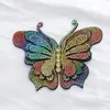 Novos Patches de Tecido com Laço Dupla Camada e Strass Coloridos para Decoração DIY Artesanal de Sapatos, Bolsas, Roupas, Etc.. Acessórios de Strass