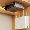 Roteador sem fio wifi modem óptico caixa de proteção para set-top box multimídia de montagem na parede prateleira de armazenamento organizador de fios