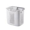 Cesta de Lavandería Grande para el Hogar para Ropa Sucia, Cesta de Almacenamiento para Baño, Cesto de Lavandería Plegable Móvil