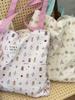 Bolsa de Tela de Gran Capacidad para el Trabajo Diario, Adecuada para Estudiantes y Mujeres, Verano Trabajo Doble Capa Estampado Lindo en Lona Bolsa Tote Dopamina