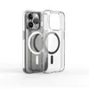 Funda de Succión Magnética Adecuada para iPhone 16 Funda de Teléfono Magsafe Apple 15 Funda Protectora 18 Acrílico Transparente 17 Air