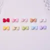 Decorações de unhas com laços em cores de macaron, pequenos acessórios de resina, cola cremosa para DIY, capa de celular e acessórios para unhas