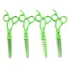 Tesoura de Cabeleireiro Verde Naipson, Tesoura de Cabeleireiro, Tesoura para Franja Reta, Dentes de Galhada, Dentes de Espinha de Peixe, Tesoura com Dentes Sem Marca