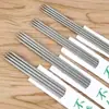 Agujas Rectas de Acero Inoxidable, Agujas de Tejer, Agujas para Suéter, Hilo de Cachemir, Hilo de Lana, Hilo de Visón, Hilo para Bebé