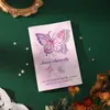 Tarjeta de felicitación de mariposa estéreo 3D, Tarjeta de mensaje de alta calidad, Tarjeta de bendición plegable con sobre, Personalizable para mejores amigos y parejas
