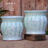 Vaso de Flor Carnudo Pequeno Defeito Panela Quente Panela Cogumelo Cerâmica Diâmetro Grande Simples Planta Verde Ébano Antigo Pilha Vaso de Cerâmica de Penhasco