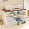 Estante de Almacenamiento Multifuncional para Impresora de Casa Organizador de Documentos Archivos Papelería Estante de Colocación para Copiadora Pequeña