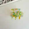 Mini Presilha de Cabelo em Acetato Iridescente Perolado com Formato de Polvo Pequeno para Fios Soltos, Melhor Venda Transfronteiriça da Amazon