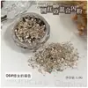 Lentejuelas para Uñas Flash Parche Mixto Poligonal Plata Oro Claro Blanco Fragmentos Brillantes Decoraciones para Uñas DIY