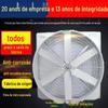 Ventilador de pressão negativa de plástico reforçado com fibra de vidro 1460 tipo exaustor industrial fábrica de pecuária ventilador de pressão negativa anticorrosivo