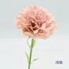 Flores Artificiais Dia das Mães Cravo de Haste Única Haste Curta Arranjo de Flores Artificiais de Seda Decoração de Sala de Estar de Casa Arranjo de Mesa Arte Floral