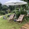 Artículos genuinos Sillón reclinable Yunqi Silla de ocio para balcón exterior, patio Silla de ratán con respaldo Silla perezosa Mesa y silla plegables celebradas en Internet para casa de huéspedes
