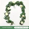 Eucalipto Salgueiro Folha Rattan Flor Videira Árvore Videira Folha Falsa Decoração Casamento Pano Exposição Folha Material Arranjo de Flores Linda Chen