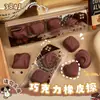 Traje de borrador de snacks de dibujos animados lindo chocolate realista menos pelusa de alta apariencia creativo linda forma borrador al por mayor