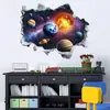 HS3514Q Sistema Solar del Universo Ocho Planetas Creativo Pared Rota Autoadhesivos de Pared Dormitorio Habitación de Niños Pegatinas Decorativas