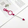 Chaveiro de Miçangas DIY Ponto de Artesanato Kit para Capa de Celular Fones de Ouvido Formato Simples Personalizado Chaveiro de Metal Colorido