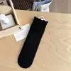 26 pares de meias para outono e inverno, retrô, absorventes de suor, respiráveis, meias de cano médio, cor sólida, versáteis, estilo ins, meias largas, meias de cano médio sem costura