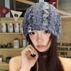 Gorro Calado Estilo Coreano para Mujer, Verano Delgado para Cabeza Grande, Holgado, Diseño de Nicho, Gorro de Tejer
