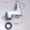 Válvula de chuveiro chuveiro de canto com ângulo ajustável e flexível, ângulo ajustável universal, conector de cobre e aço inoxidável 304