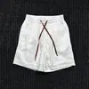 Shorts de Verão de Comprimento até o Joelho de Quatro Pontos para Homens, Casual Esportivo, Peça Externa Versátil, Cor Sólida, Fino, Respirável, Calça para Treinamento de Corrida