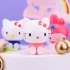 Decoración de Pastel Fruta Gato Kt Cereza Albóndiga Pequeña Ding Dang Gato Muñeco Mueve la Cabeza Plato Curvo