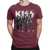 Talla europea transfronterizaCamiseta gráfica de banda clásica top KISS camiseta de hombre negro azul gris