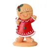 Adornos de Hombre de Jengibre Navideño, Decoraciones de Resina de Dibujos Animados para Habitaciones Infantiles, Regalos Navideños, Accesorios para Crear Ambiente