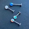 DIY bola bola língua unha perfuração joias acessórios F136 liga de titânio três garras suporte oco embrião unha osso orelha brinco