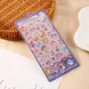 Adesivos 3D Embossados Sólidos para Crianças, Adesivos de Cristal Criativos para Decoração de Capa de Celular, Adesivos Fofos que Brilham no Escuro