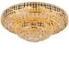 Lámpara de techo redonda de cristal LED con atmósfera de lujo Lámpara de cristal para sala de estar europea Iluminación de dormitorio Iluminación de restaurante