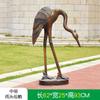Pátio Piscina Hotel Parque Floresta Paisagem Retro Imitação Animal Cobre Escultura Guindaste Vermelho Ornamentos Plásticos Reforçados Com Fibra De Vidro Ao Ar Livre