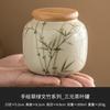 Fabricante Chá de Aspargos Esmeralda Lata Selada Lata Cerâmica Lata de Armazenamento de Chá à Prova de Umidade Chinês High-End Pu'Er Chá Verde Armazém Pequeno