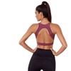 Tops de Yoga Transfronteiriços Sutiã Esportivo Respirável de Alta Intensidade Push-Up à Prova de Impacto Feminino Colete Esportivo Feminino para Corrida Yoga