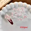 Popular Resina Tallada de Goma Suave Lazo DIY Blanco Lindo Accesorios para Uñas Accesorios para Collares Pulseras Joyería al por Mayor