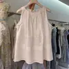 Top Calado Corto para Vacaciones 2026 Nuevo Estilo Coreano Conjunto de Verano Coreano Blanco Encaje Simple