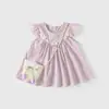 Vestido de Verano para Niñas 2026 Nuevo Elegante Vestido de Princesa Infantil para Niñas Pequeñas de un Año Vestido Tipo Chaleco de Bebé Verano