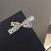 Grampo Lateral para Cabelo Feminino, Presilha de Strass para Franja, Piranha de Cristal Sintético, Grampo para Raiz do Cabelo, Acessório de Cabelo Bico de Pato, Estilo Coreano