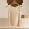 Chaleco de polar Shein TEMU transfronterizo, otoño/invierno, cepillado por ambos lados, capa interior sin costuras, talla grande, cuello redondo, capa base cálida para mujer