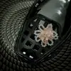 Acessórios de Flor de Sapato de Cristal Resistentes Estilo Coreano com Lantejoulas Bordadas, Franjas de Cristal Exquisite de Estilo Leve de Luxo
