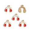 Colgante de Nota Musical de Guitarra Esmaltada Colorida Serie de Instrumentos de Piano Accesorios para Joyería DIY Encanto para Llavero W505