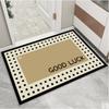 Alfombrilla absorbente para puerta de baño moderna y sencilla con diseño de flores, alfombrilla antideslizante para baño, alfombrilla para inodoro