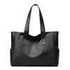 Tote Bag Women's Bag 2024 New All-match Handbag Satchel Shoulder Simple Large Bag Women's Trendy All-match Têxtil